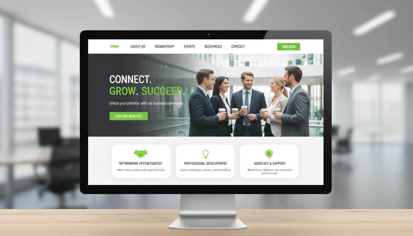 Connect Business Network website design case study by MZ Technologies